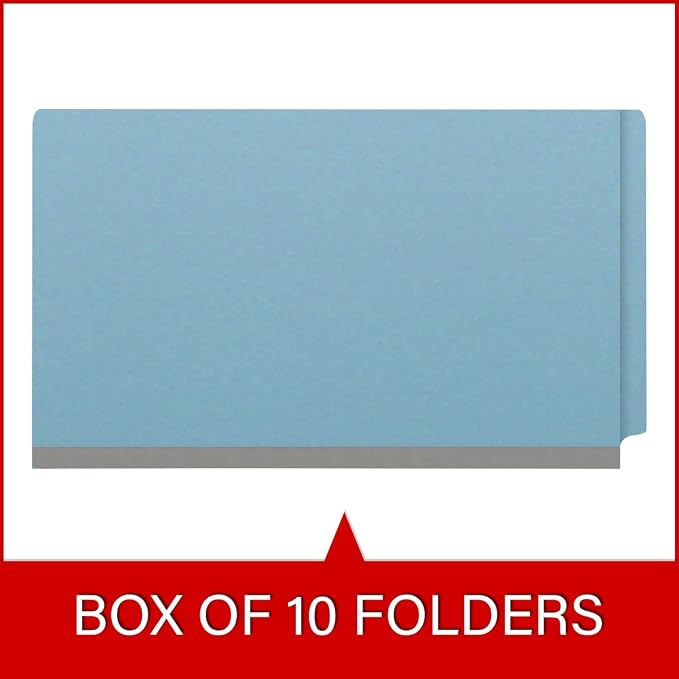 Ecom Folders End Tab Pressboard Classification Folders | Legal Size 25 Pt Stock - Image 6