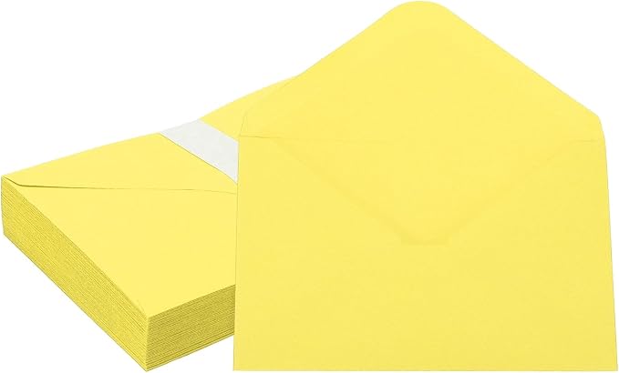 PATIKIL 7x5 Inch Invitation Envelopes, Lemon Yellow by PATIKIL