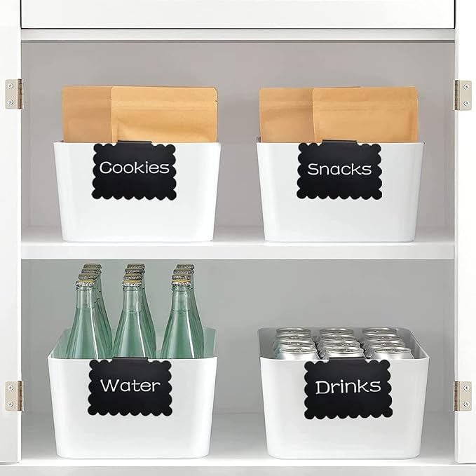 20 Reusable Basket Labels with Clip-On Design, Includes 2 White Chalk Markers - Image 8