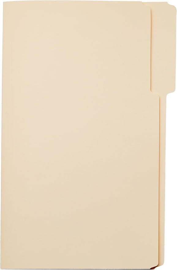 Amazon Basics Sturdy Manila File Folders, 1/3 Tabs in Assorted Positions - Image 6