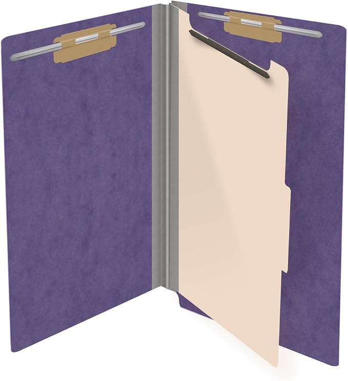 Ecom Folders Top Tab Pressboard Classification Folders | Legal Size 25 Pt Stock - Image 4