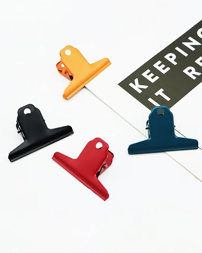 2PCS Extra Large Binder Clips Metal Bulldog Clip Large Paper Clamp Holder - Image 4