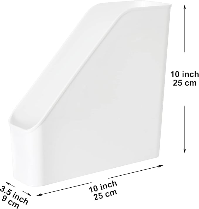 Youngever 3 Pack File Folder Bin Storage, Plastic File Folder Bin Organizer - Image 2
