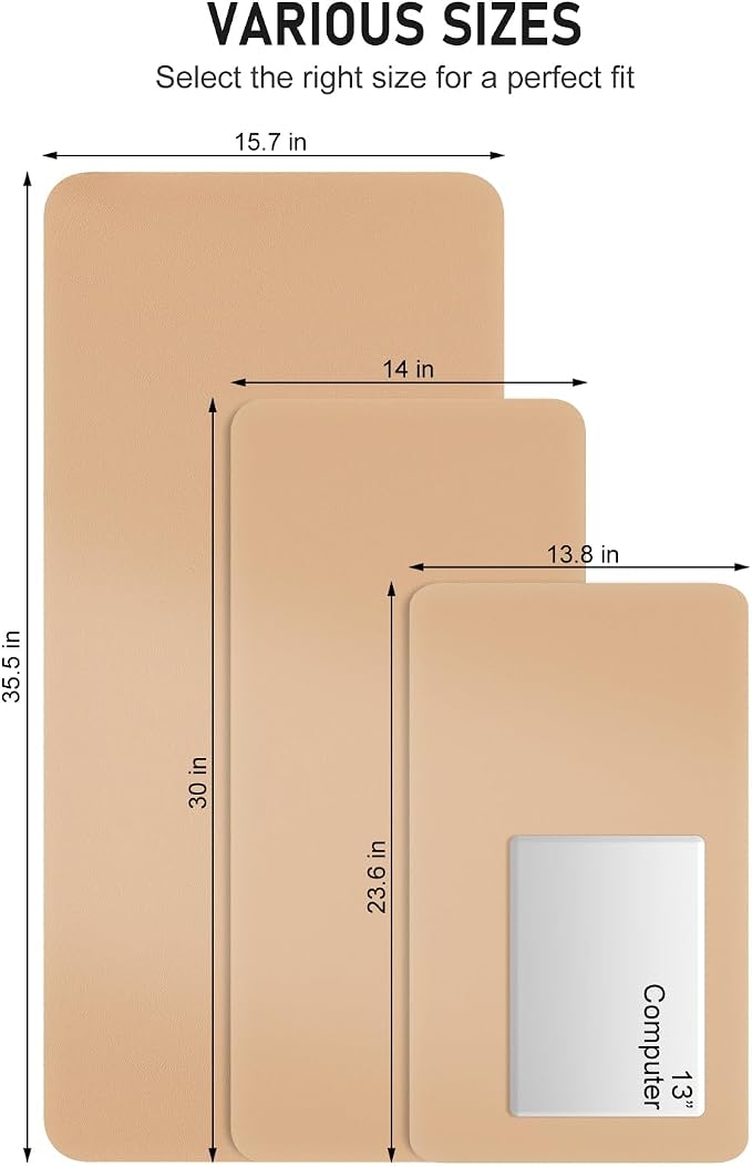 Desk Pad, Waterproof Laptop Computer Writing Mat - Image 6