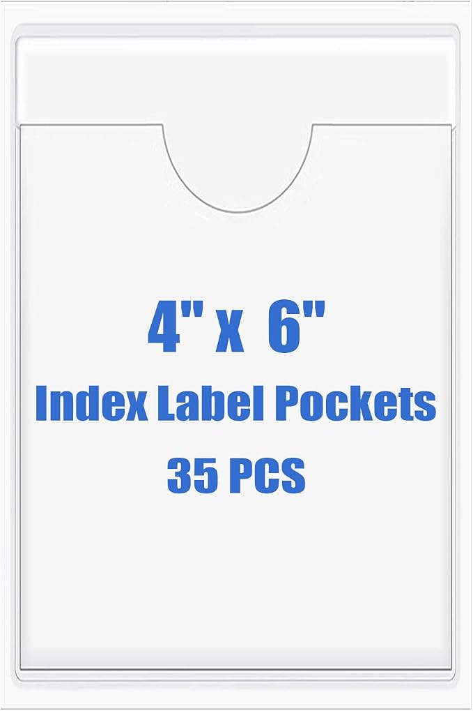 Origin-Joy 35 PCS Self Adhesive Index Card Pockets by Origin-Joy