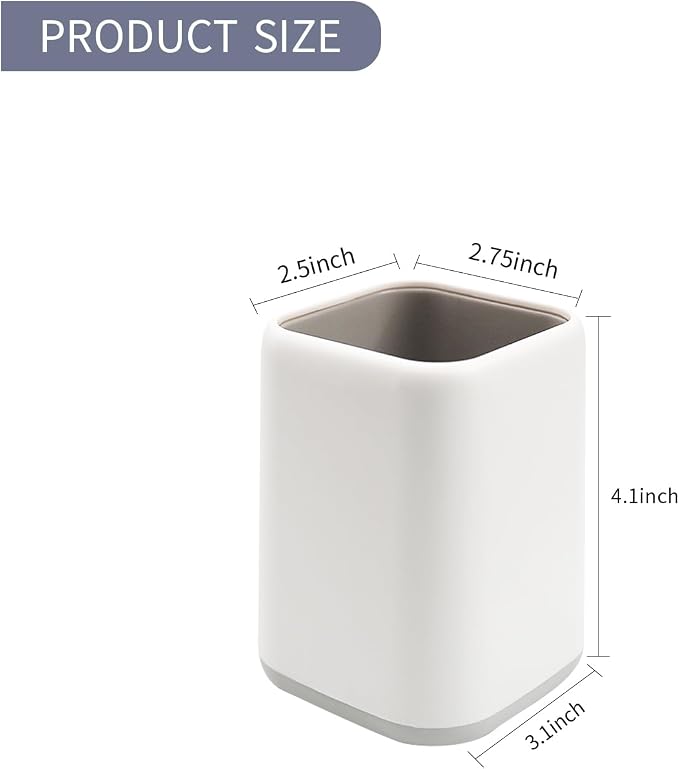 ZUFECY Pen Holder Stand for Desk, Scandinavian Design Desk Organizer Makeup - Image 2