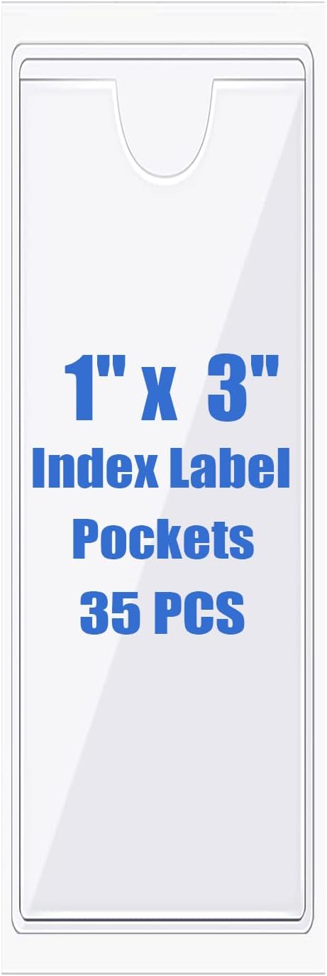 Origin-Joy 35 PCS Self Adhesive Index Card Pockets by Origin-Joy