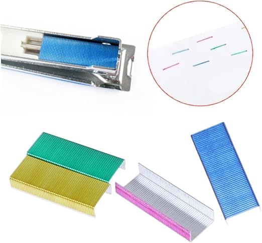800Pcs Mini Color Staples DIY Shop Stapler Refills Standard Book Staples Mini - Image 5