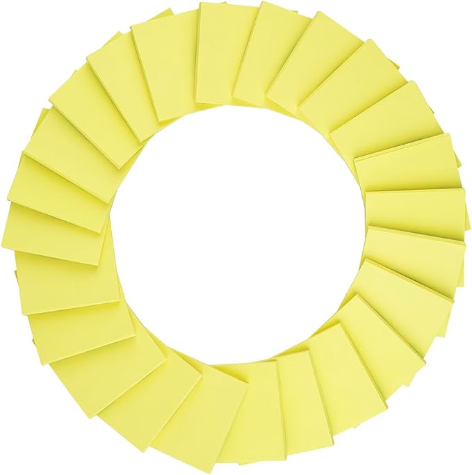 Sticky Notes 3x3 in Yellow, Strong Adhesive, Clean Removal, Recyclable - Image 8