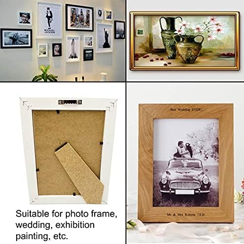 100 Pack Small Sawtooth Picture Hangers Steel Picture Hangers Picture Frames Hangers with Screws Picture Hang Solutions, for Hanging Clock Paintings Artwork Picture Frame Hook Photos (Silver)-DeskLoop Office