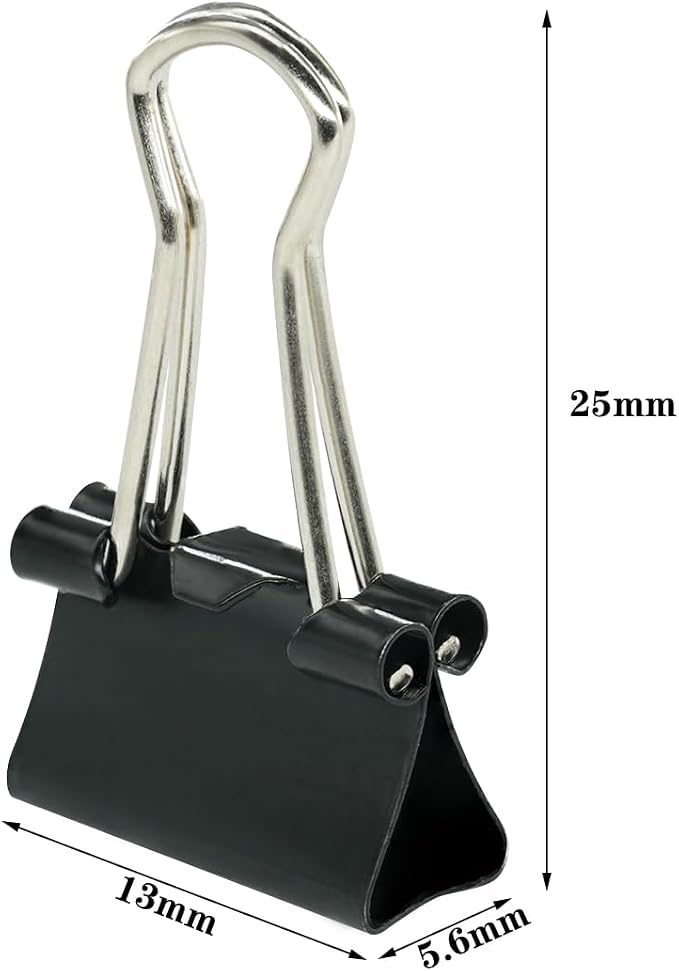 Ykimok 48Pcs Mini Binder Clips, 0.5 inch, Paper Clamps Micro Size - Image 2