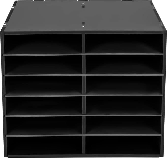 Literature Organizer Sorter for Desk, 12 Slots Adjustable File Sorter Mail - Image 8