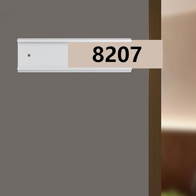 Antrader 10Pcs Name Plate Holder, Wall Mount Office Door Name Plate Holder - Image 3