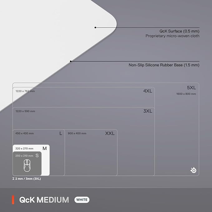 SteelSeries QcK Cloth Gaming Mouse Pad - Image 5