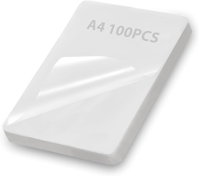 Laminating Sheets 100 Pack, 3 Mil Clear A4 Thermal Laminate Pouches, 8.7 x 11.9-inch Lamination Sheet, Laminator Plastic Paper Hold 8.5 x 11 inch, Suitable for Paper/Photo/Card/Notecard-DeskLoop Office