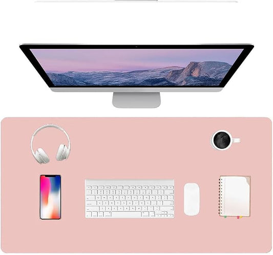 PU Leather Desk Pad Protector Gaming Mouse Pad Non Slip Desk Mat by Unknown