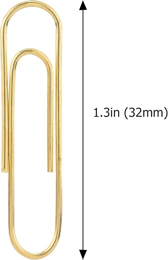 FUDAO FAMILY Medium Paper Clips, Paperclips, 1.3 Inch Paper Clip - Image 2