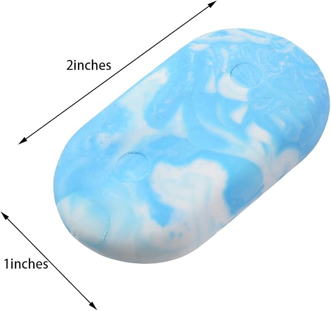 19PCS Bulk Cute Marble Oval Erasers - Image 2