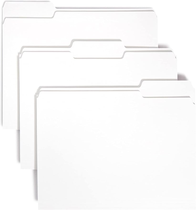 Smead Standard File Folders, 1/3-Cut Tabs, Letter Size by SMEAD