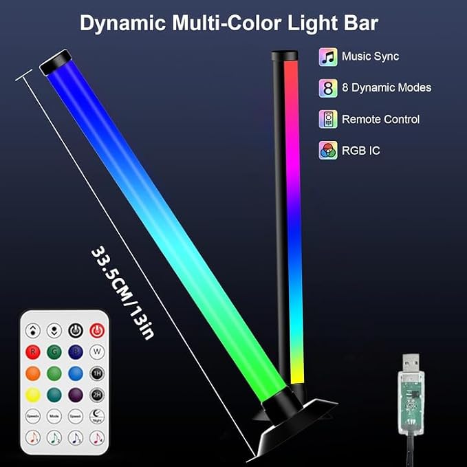 NBBUFF Led Light Bar with Music SynC Color Changing, Led Bar with App & Remote - Image 8
