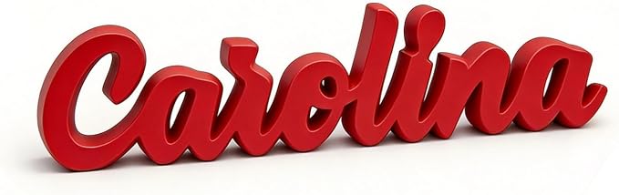 Personalized 3D Name Sign for Desk, Custom Freestanding Script Name Plate by Customizedbee