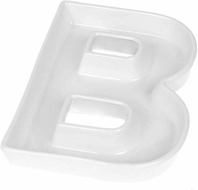 Coffeezone Ceramic Small Letter Dish & Plates by Coffeezone