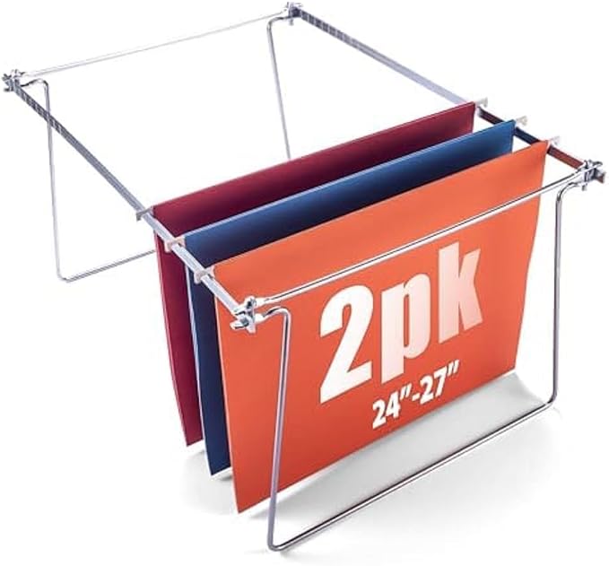 Officemate Hanging File Frame, Letter Size, Adjustable Heavy-Duty Steel File by Officemate