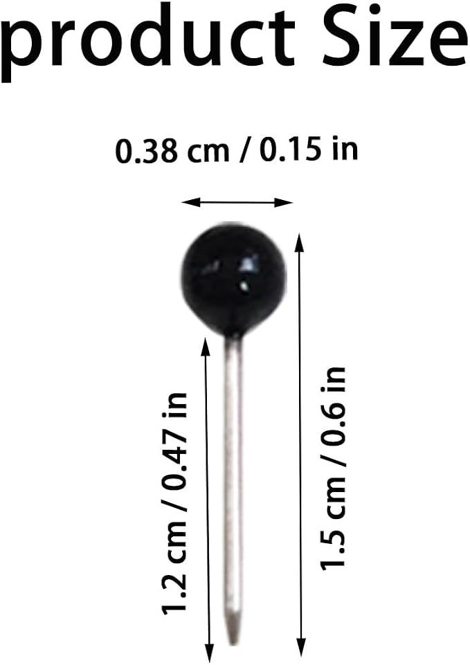 500 Pieces Map Push Pins, Small Round Head Marking Pins, Round Head Push Pin - Image 2