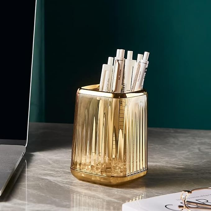 Pen Holder for Desk, Makeup Brushes Cup, Pencil Organizer, Pen Cup Pencil Caddy - Image 3