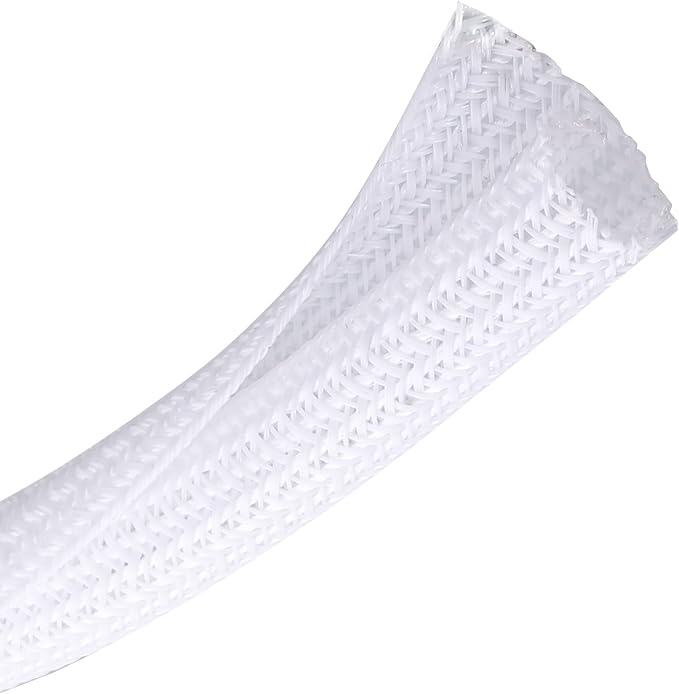 CrocSee 25ft - 1.25 inch Braided Cable Management Sleeve Cord Protector - by CrocSee