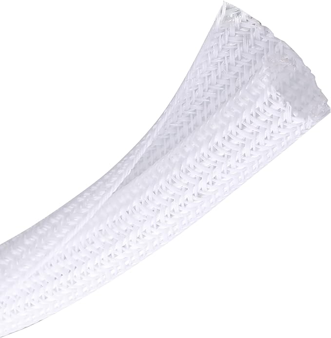 CrocSee 10ft - 1/2 inch Braided Cable Management Sleeve Cord Protector - by CrocSee