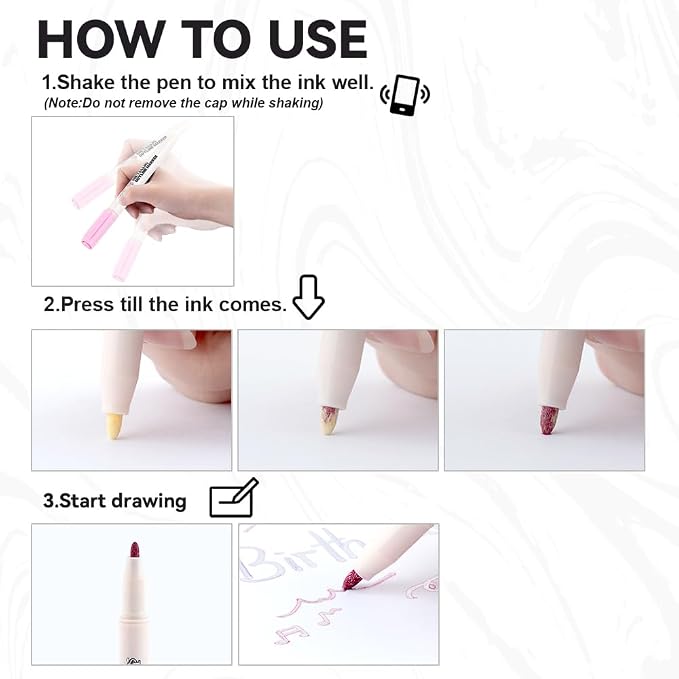 TRANSON 18pcs Outline Shimmering Markers - Image 5