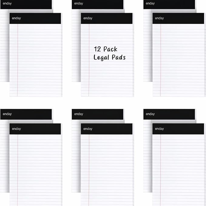 Emraw White Jr. Perforated Edge Legal Ruled Universal 50 Sheets Letter Writing by ENDAY