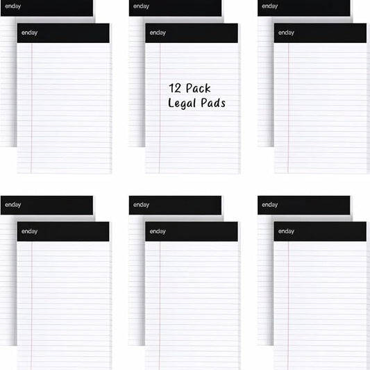 Emraw White Jr. Perforated Edge Legal Ruled Universal 50 Sheets Letter Writing by ENDAY