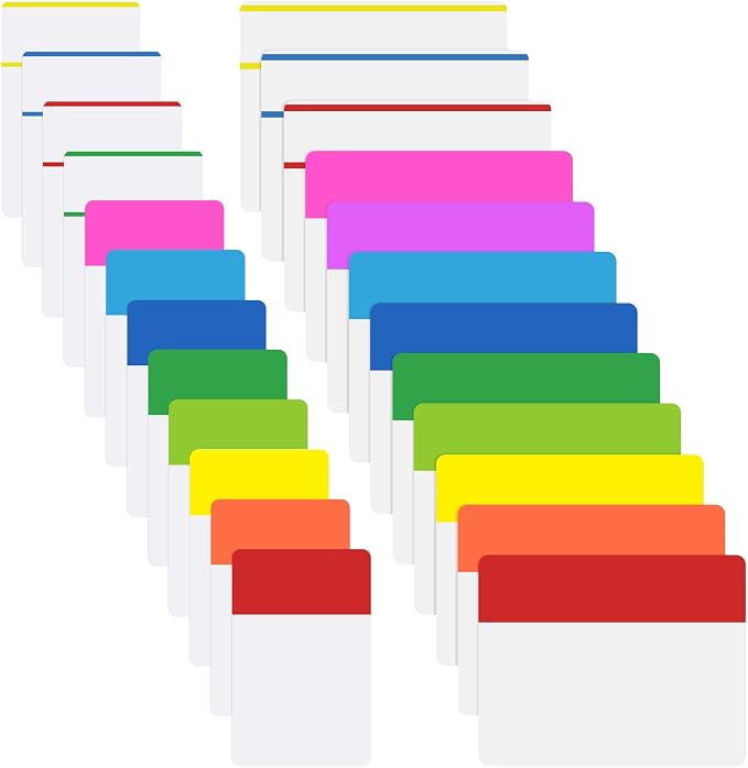 KICNIC Sticky Tabs 480 Pcs, Adhesive Book Tabs, Removable Page Markers by KICNIC