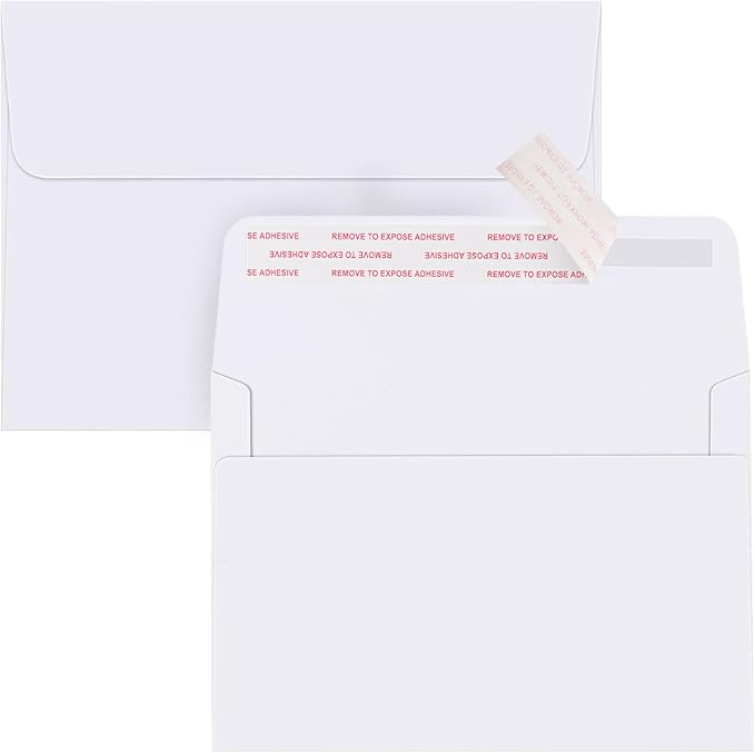 ACSTEP 2400PACK 5X7 Envelopes, Invitations, Greeting Cards Mailing, Baby Shower by ACSTEP