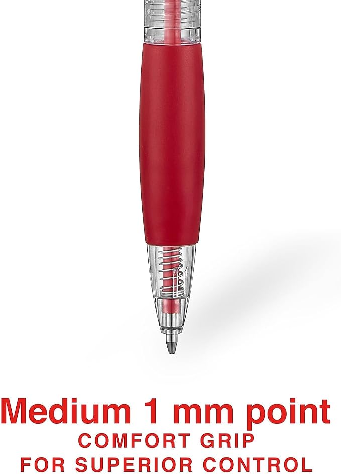 STAPLES Retractable Ballpoint Pens, Medium Point 1.0mm, 12 Pack – - Image 3