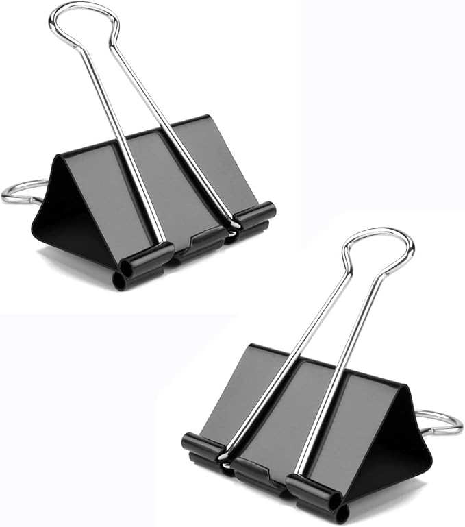 Medium Binder Clips, 144 Pack, 1-1/4 Inch, Standard 32mm, Capacity 0.6 Inch - Image 7