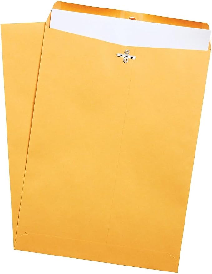 Staples 9 x 12 Brown Clasp & Moistenable Glue Catalog Envelopes, Heavyweight - Image 3