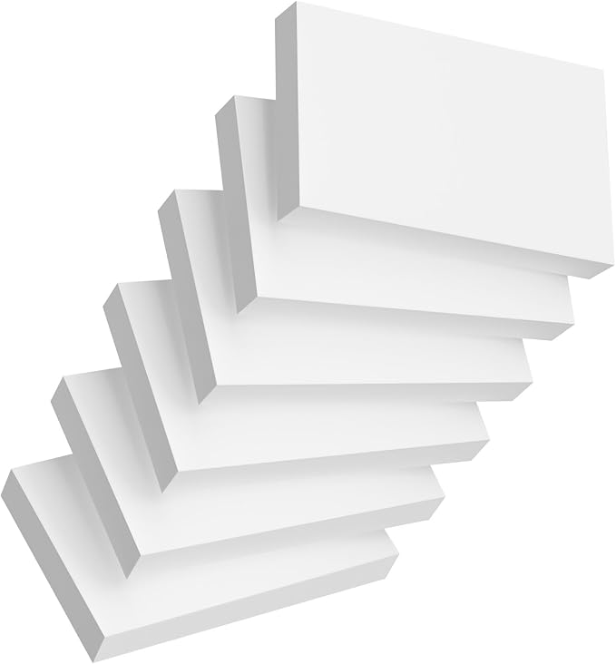 Index Cards 3x5 Inch, Flash Cards, Blank White Note Cards Paper by Ciphyfee