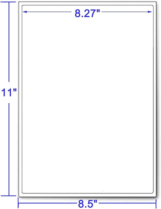 LabelMore 8.5 x 11 Full Sheet Sticker Label - Image 4