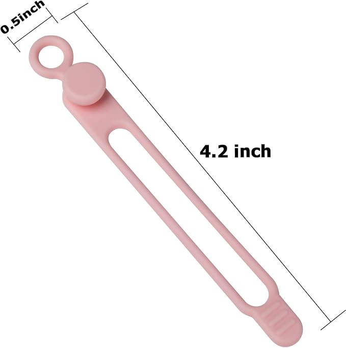 16Pcs Silicone Cable Ties Cord Organizer - Image 2