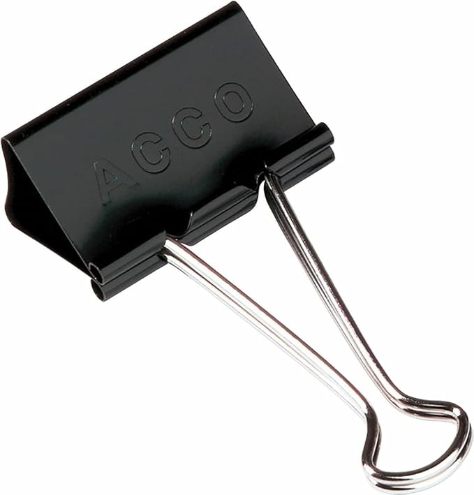 ACCO Brands Binder Clips, 1 Box, 12 Clips/Box - Image 5