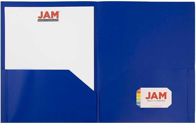 JAM PAPER Plastic 2 Pocket POP Folders - Image 5