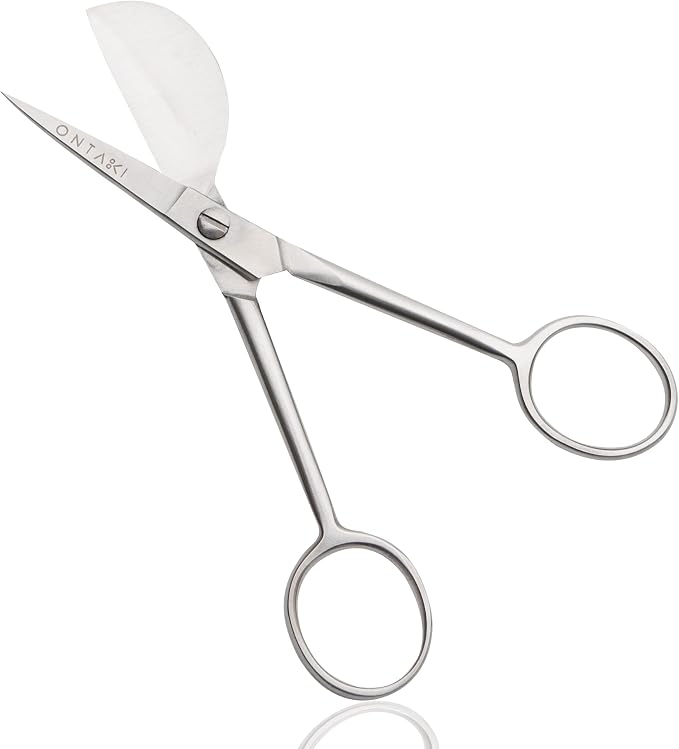 Ontaki Dual Bent Machine Embroidery Scissors by Ontaki