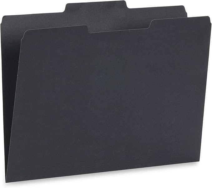 Blue Summit Supplies 100 Grayscale File Folders, Letter Size, 1/3 Cut Tab - Image 9