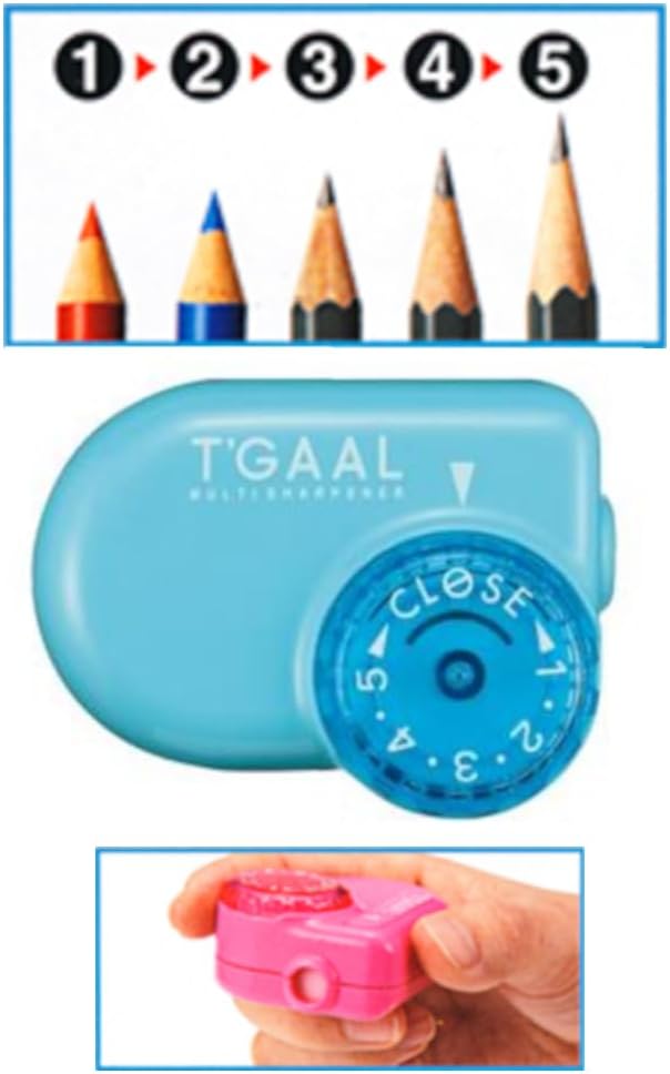 KUTSUWA STAD T'GAAL Angle Adjustable Pencil Sharpener | Translucent Purple - Image 5