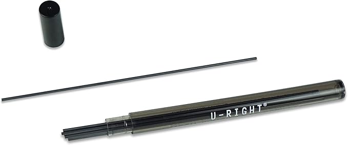60 Pcs 1.3 mm Lead Refills for Mechanical Pencil, Break Resistant Weatherproof, 120 mm Length, 12 Pcs/tube, 5 Tubes
