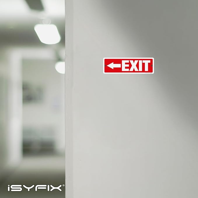 iSYFIX Exit Signs 2 Pack 12x4 Inch - Image 6