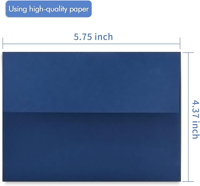 100 Pack A2 Blue Envelopes Self Sealing Adhesive Perfect - Image 4